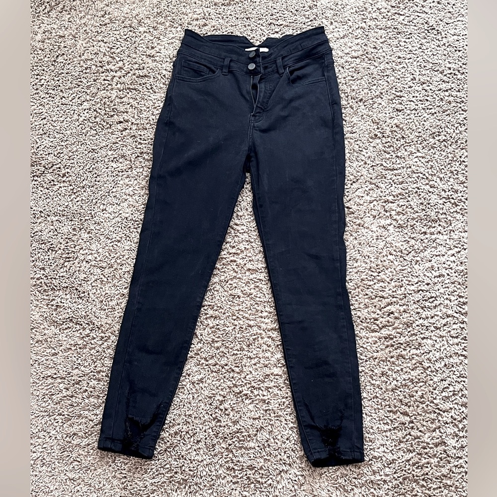Buckle black skinny jeans - Kancan
